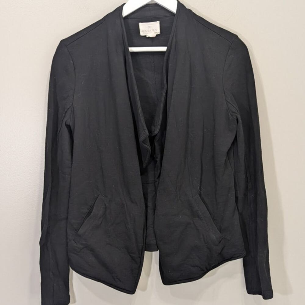 Calson Draped Open Front Blazer Cardigan